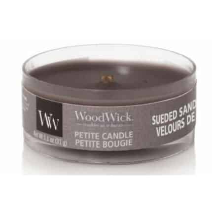 WoodWick Sueded Sandalwood Petite Candle
