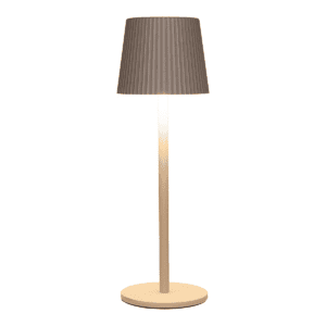 Anna's Collection Draadloze LED Tafellamp Ribbel Beige/Zand