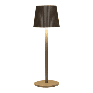 Anna's Collection Draadloze LED Tafellamp Ribbel Taupe