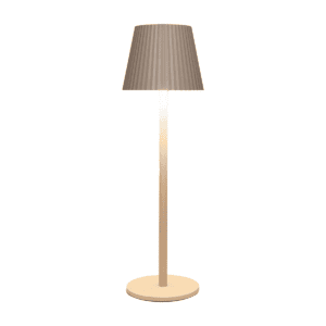 Anna's Collection Draadloze LED Tafellamp Ribbel Zand/Bruin