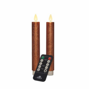 Anna's Collection LED Dinerkaars Koper 18 cm 2 stuks (netstroom)