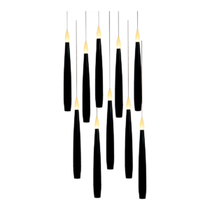 Anna’s Collection - Floating Candle Magic - Zwarte Zwevende LED-kaarsen + Toverstaf-Afstandsbediening - Zwevende kaarsen