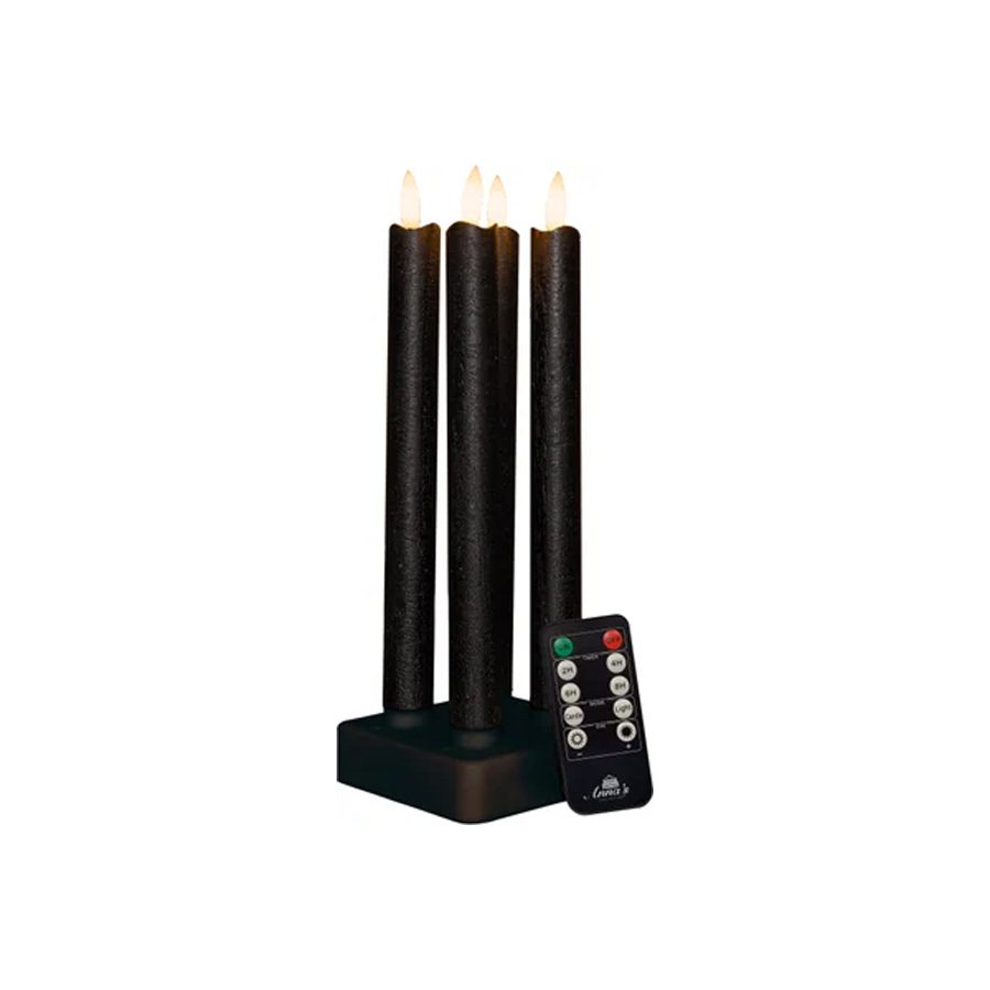 Anna’s Collection LED Dinerkaars Zwart – Set van 4 (Ø 2 × H 23 cm) Anna’s Collection LED Dinerkaars Zwart – Set van 4 (Ø 2 × H 23 cm)