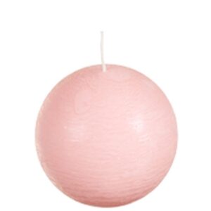 Bolkaars rustiek bol d8cm lichtroze