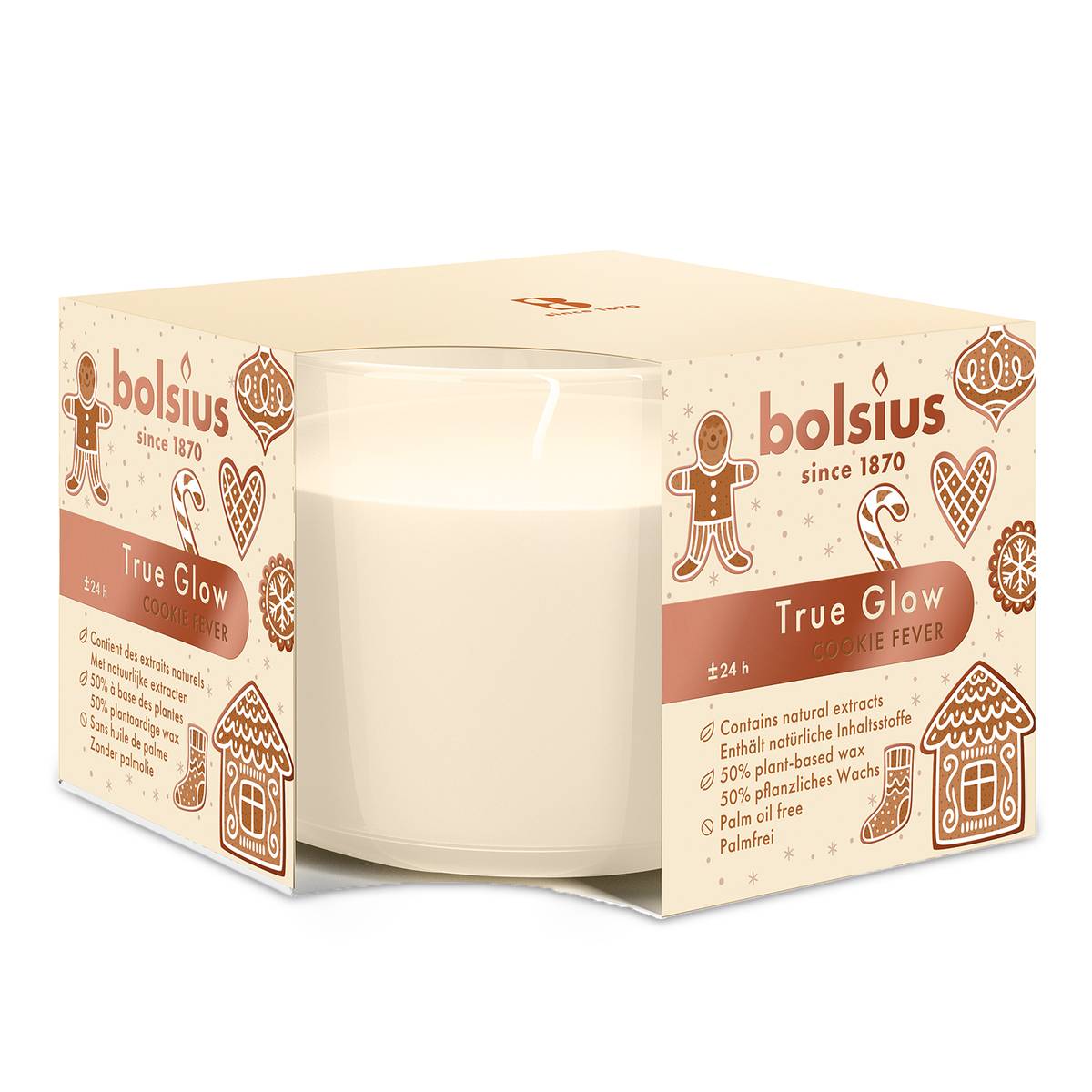 Bolsius geurkaars True Scents Cookie Fever wit Bolsius geurkaars True Scents Cookie Fever wit