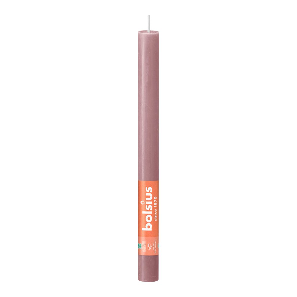 Bolsius Rustiek Dinerkaars – Oud Roze (27 cm) Bolsius Rustiek Dinerkaars – Oud Roze (27 cm)
