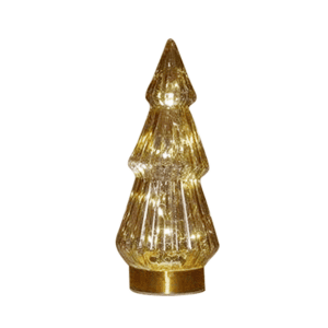 BOOM GLAS H23.5CM AMBER . - LED Kaarsen in glas