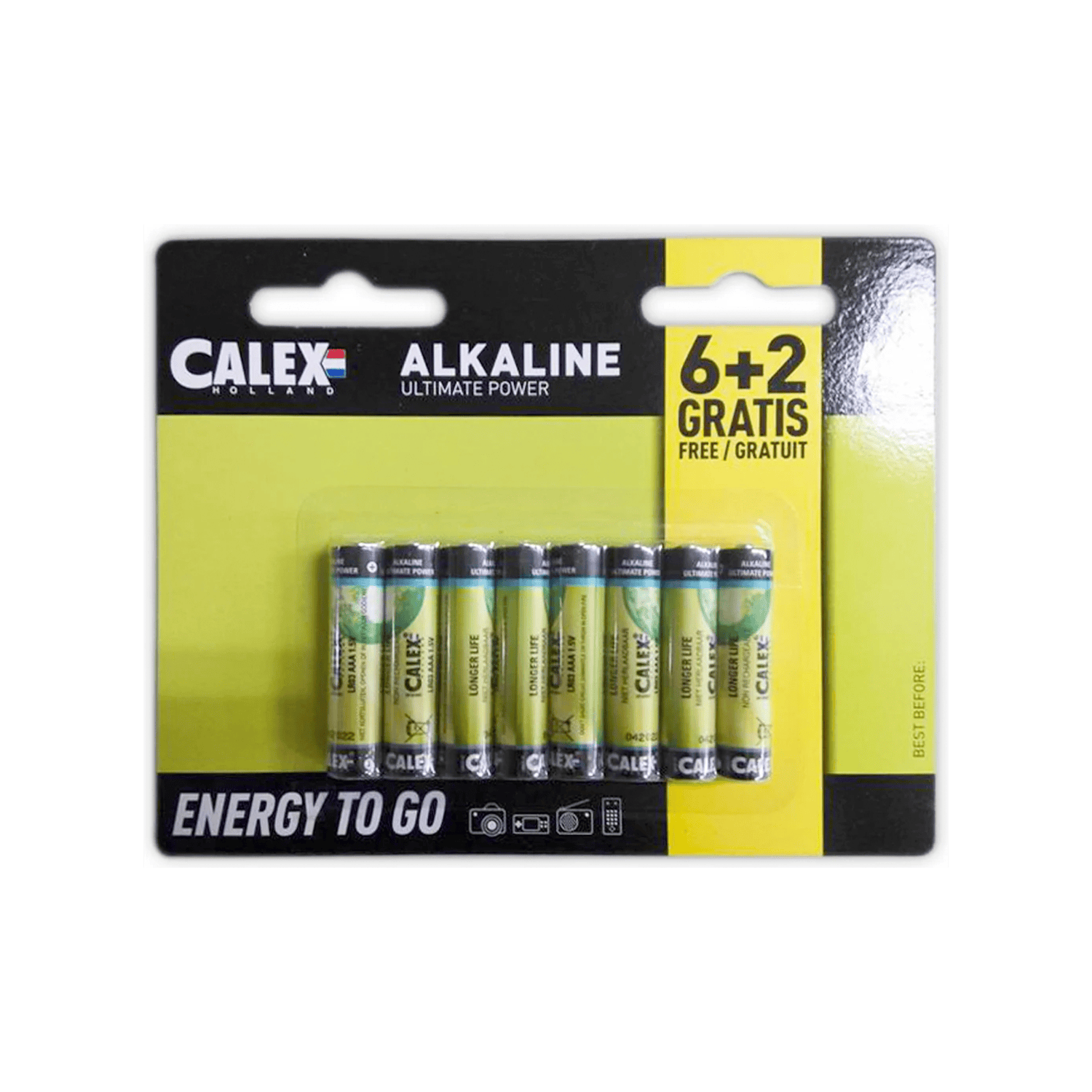 Calex Alkaline penlite AAA batterijen - 8 stuks Calex Alkaline penlite AAA batterijen - 8 stuks - Accessoires & toebehoren
