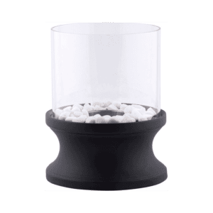Concave Bio Ethanol Tafelhaard - Buitenkaarsen - Esschert Design - Zwart