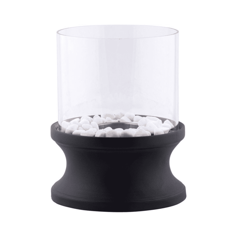 Concave Bio Ethanol Tafelhaard - Buitenkaarsen - Esschert Design - Zwart