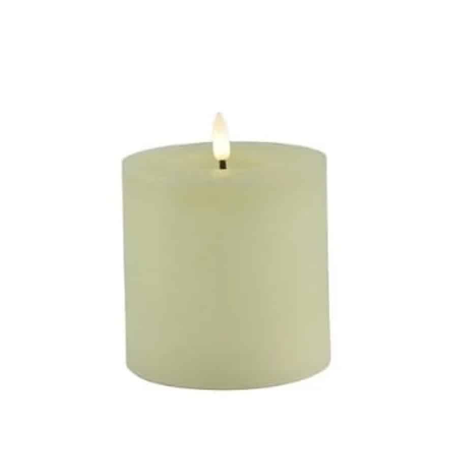 COUNTRYFIELD Ledkaars lyon d10h10cm creme bo Countryfield LED stompkaars Lyon Creme Ø10 x H10 cm