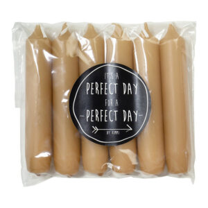 Dinerkaars Peach 12 cm 6 stuks - Dinerkaarsen - Rustik Lys