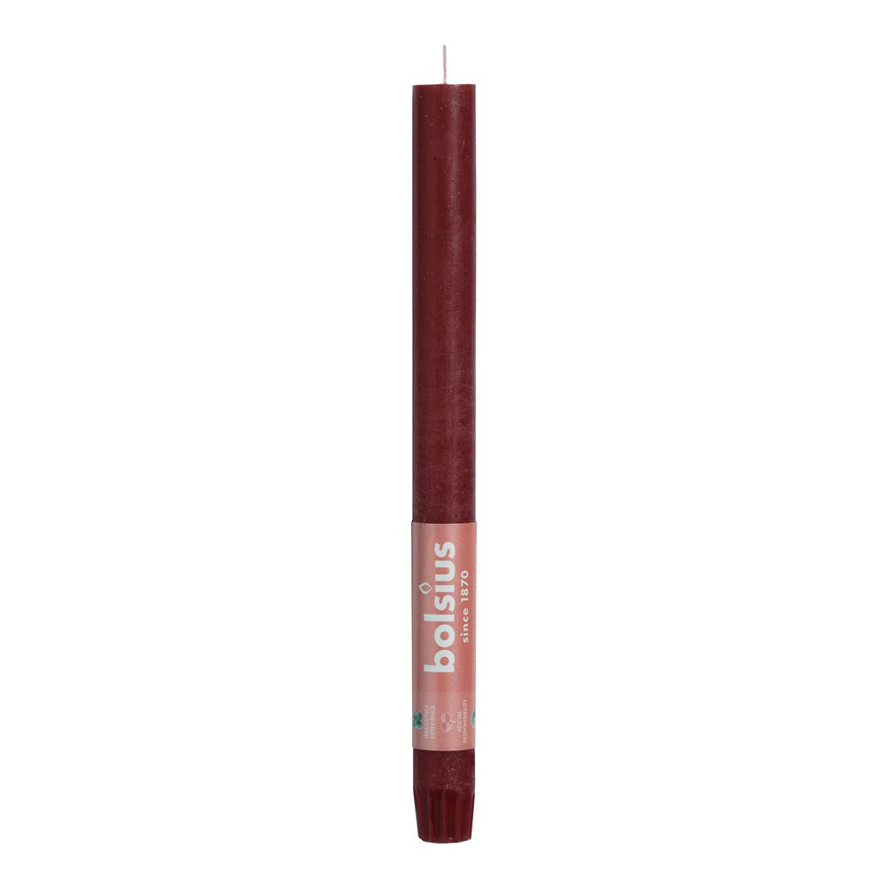 DINERKAARS RUST. 270X23MM BORDEAUX - Bolsius DINERKAARS RUST. 270X23MM BORDEAUX