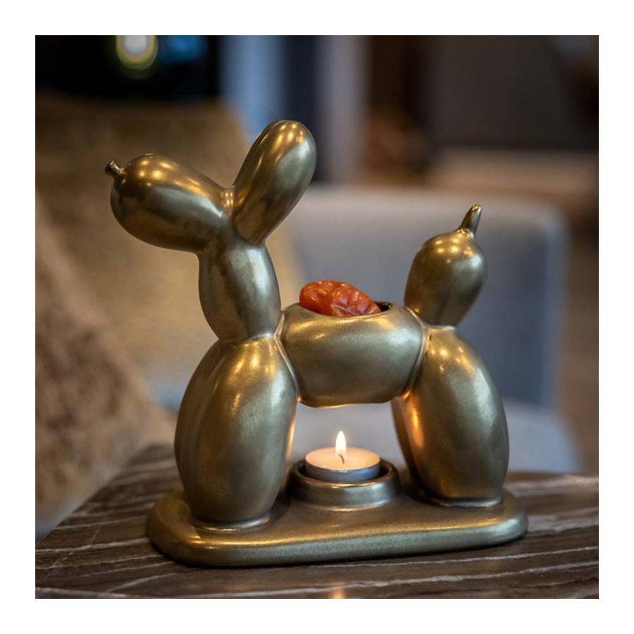 Geurbrander Balloon Dog Goud 22x10x23cm - Scentchips Geurbrander Balloon Dog Goud 22x10x23cm - Geur Brander - Scentchips