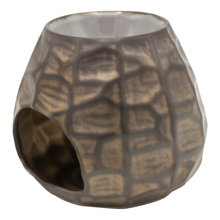 Geurbrander Gebeiteld Brons 11x11x11cm - Scentchips Geurbrander Gebeiteld Brons 11x11x11cm - Geur Brander - Scentchips