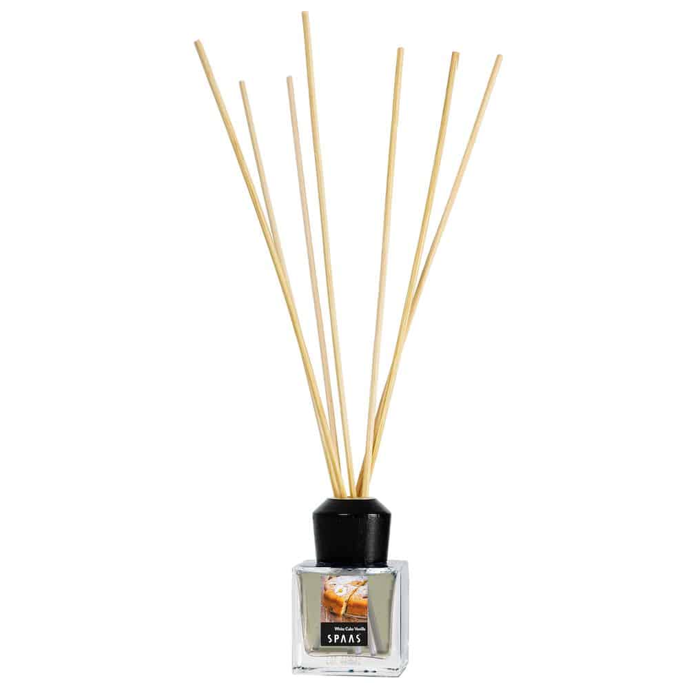 Geurdiffuser 50ml white cake vanille - SPAAS Geurdiffuser 50ml White Cake Vanilla