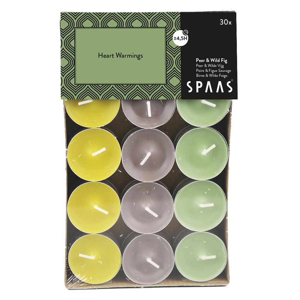 Geurtheelicht 4.5u heart warming 30st - SPAAS Geurtheelicht Heart Warming (4.5 uur