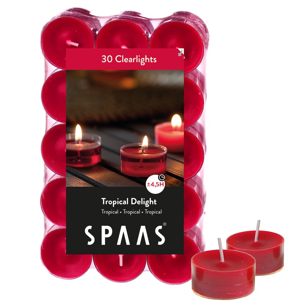 Geurtheelicht 4.5u tropical delight 30st - SPAAS Geurtheelicht Tropical Delight (4.5 uur