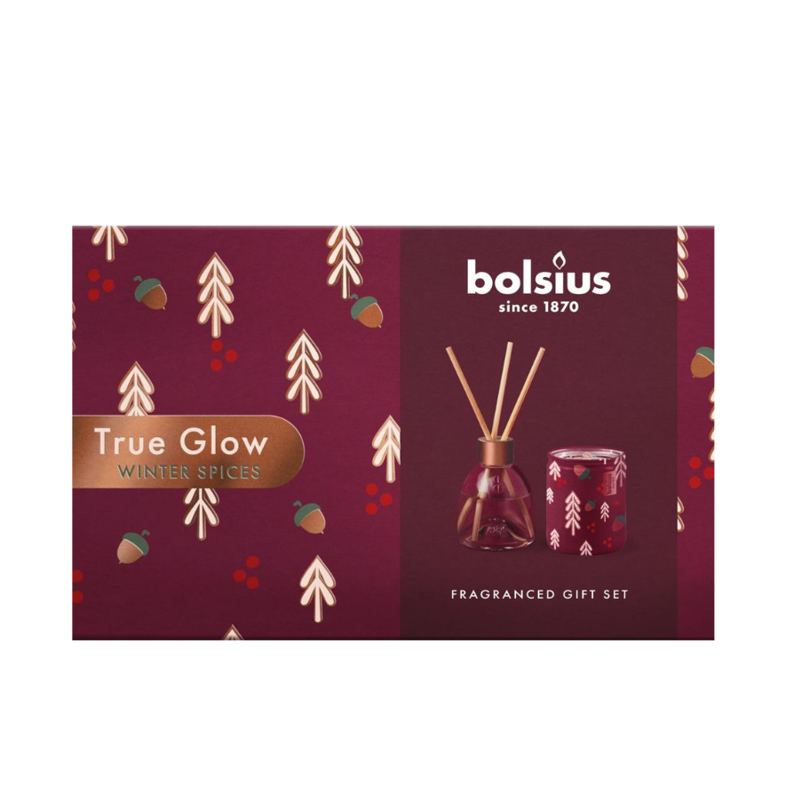 Giftset True Glow – Winter Spices – Geurpakket - Bolsius Giftset True Glow – Winter Spices – Geurpakket