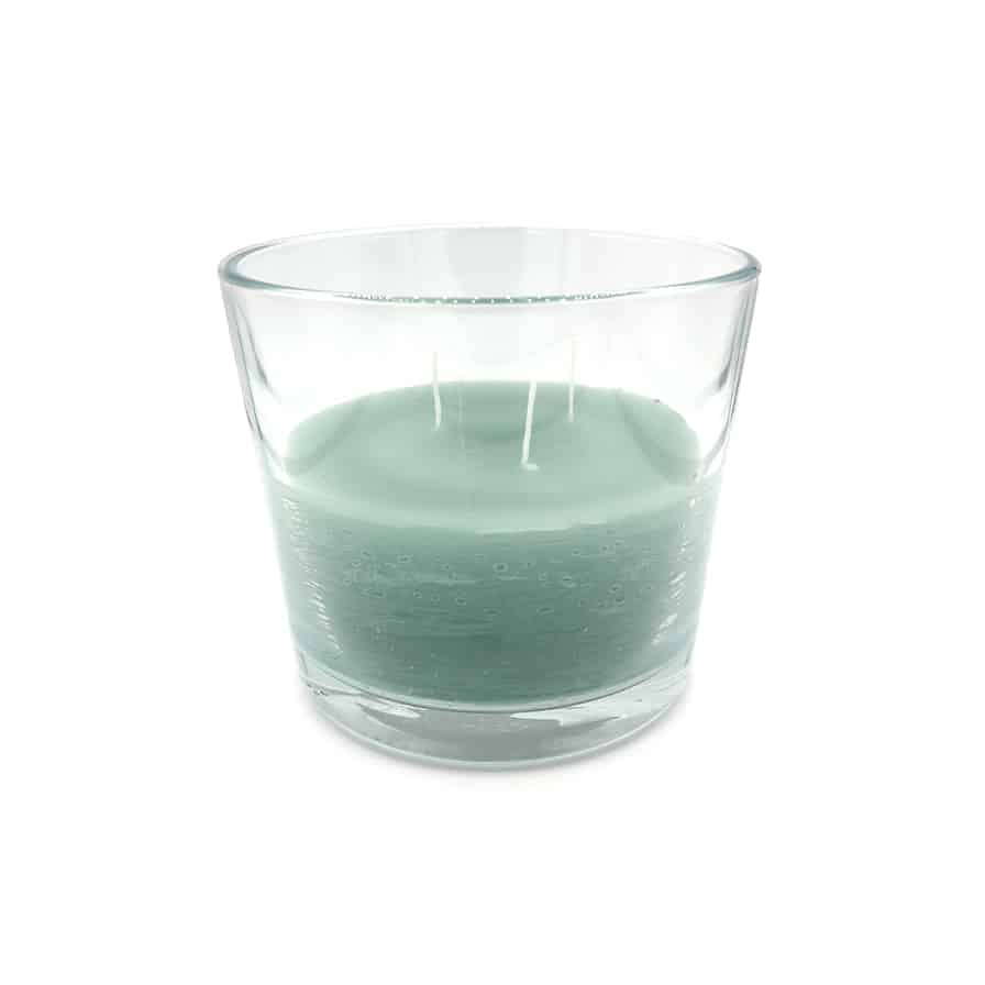 Glas kaars 14.5x12.5 cm Light Green - BrandedBy Glas kaars 14.5x12.5 cm Light Green - BrandedBy - Groen