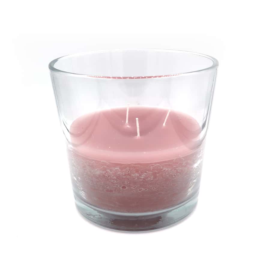 Glas kaars 17x16 cm Antiek Roze - BrandedBy Glas kaars 17x16 cm Antiek Roze - BrandedBy