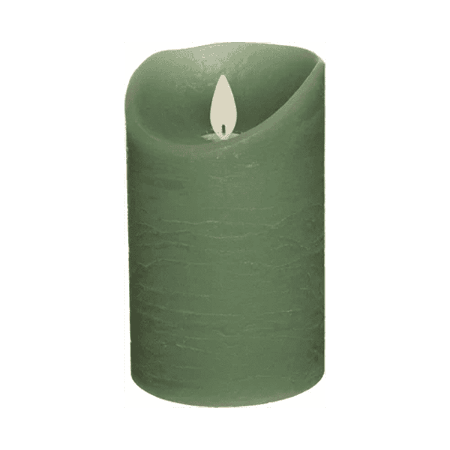 Groene LED stompkaars met timer H12 Groene LED stompkaars met timer H12