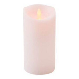 KAARS 7.5X15CM ROZE . - LED Stompkaarsen