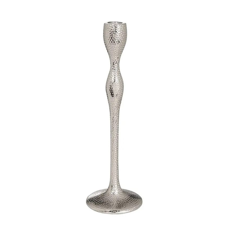 Kandelaar Jell D Zilver Ø10x31cm - EGLO Kandelaar Jell D Zilver Ø10x31cm - Kaarsenhouders - EGLO