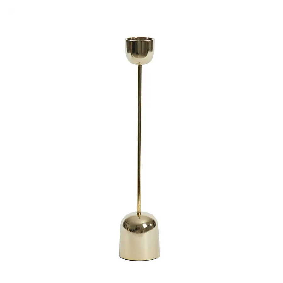 Kandelaar Kandy Goud Ø6.5x35.5cm - light & living Kandelaar Kandy Goud Ø6.5x35.5cm - Kaarsenhouders - light & living