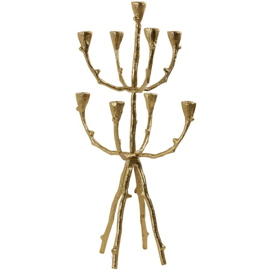 Kandelaar Ranica Goud 29x29x64cm - light & living Kandelaar Ranica Goud 29x29x64cm - Kaarsenhouders - light & living