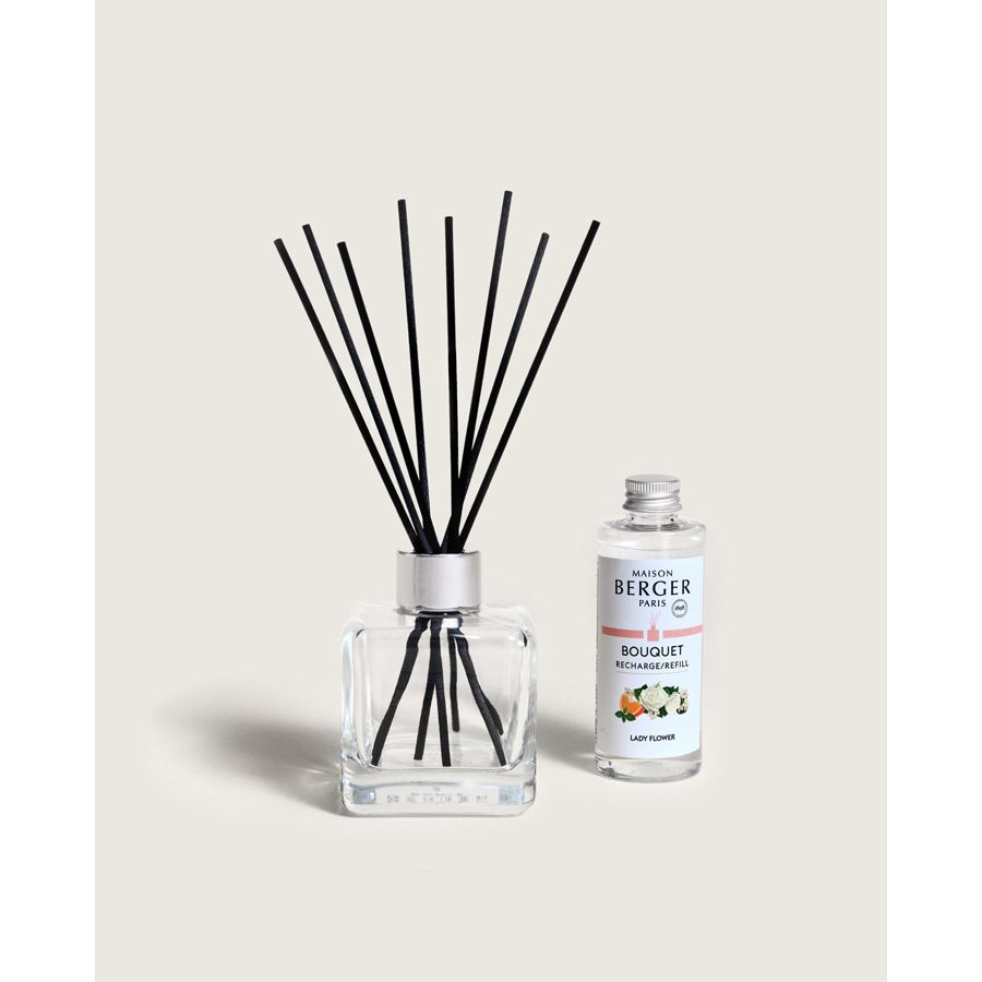 Lampe Berger Geurstokjes Cube Lady Flower 100 ml Lampe Berger Geurstokjes Cube Lady Flower 100 ml