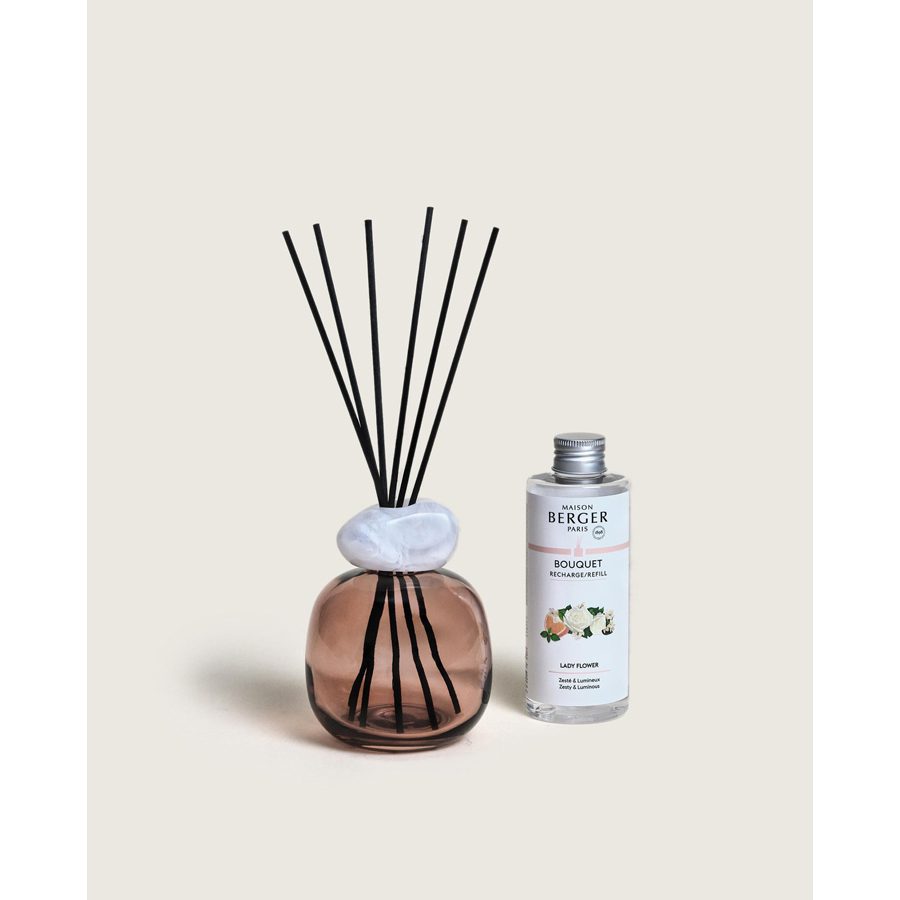 Lampe Berger Geurstokjes Giftset Minéral Prune - Lady Flower Lampe Berger Geurstokjes Giftset Minéral Prune - Lady Flower