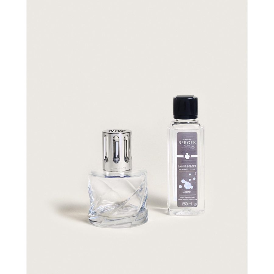 Lampe Berger Giftset Spirale Transparente Air Pur Neutre Essentiel Lampe Berger Giftset Spirale Transparente Air Pur Neutre Essentiel - Geur Brander