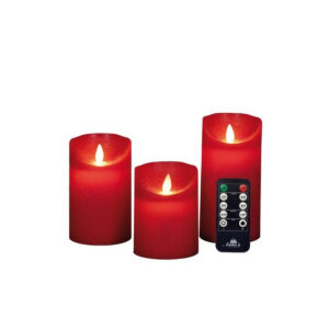 LED dinerkaars Rustiek Goud 18 cm 2 stuks - LED Kaarsen met afstandsbediening - Anna's Collection