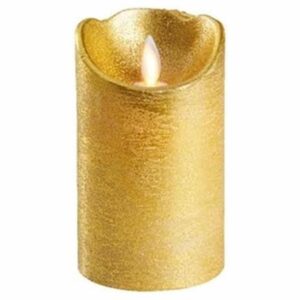 LED kaars stompkaars goud 7