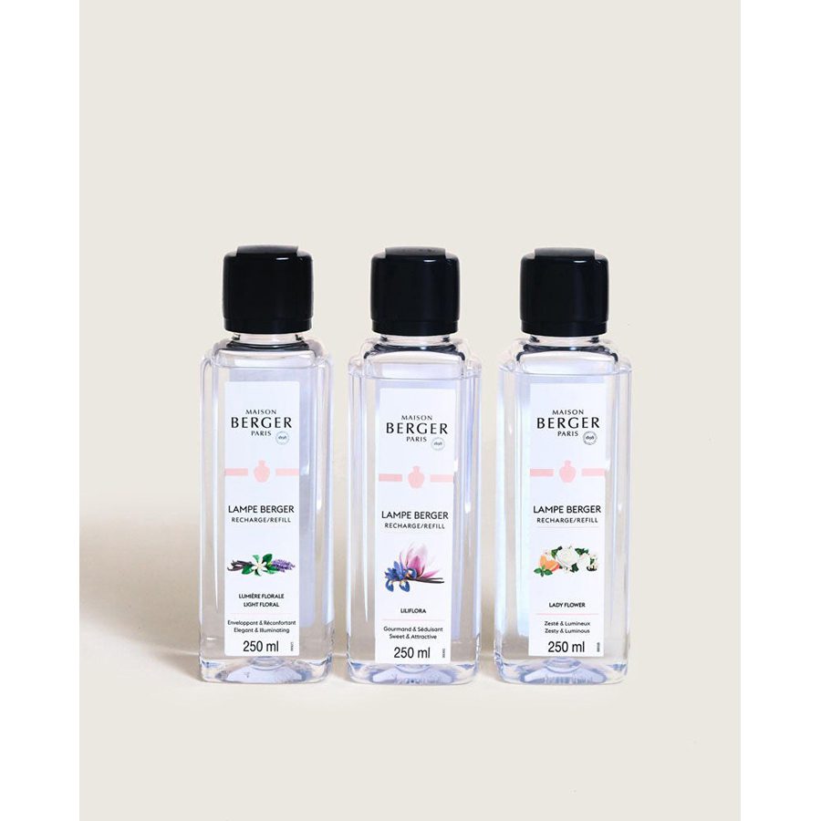 Maison Berger Triopack Ophelia 3x250ml - Lampe Berger Maison Berger Triopack Ophelia 3x250ml - Geurolie Navulling - Lampe Berger