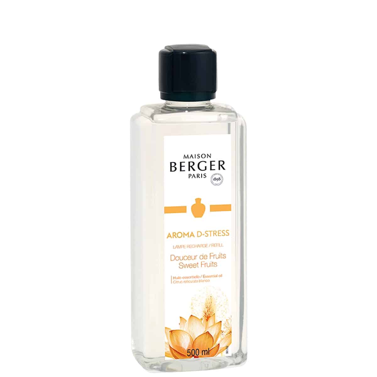 Navulling Huisparfum Maison Lampe Berger - Aroma D-Stress (Douceur de Fruits/Sweet Fruits) 500ml - Maison Berger Paris Navulling Huisparfum Maison Lampe Berger - Aroma D-Stress (Douceur de Fruits/Sweet Fruits) 500ml