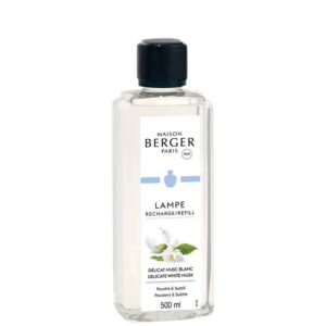 Navulling Huisparfum Maison Lampe Berger - Délicat Musc Blanc/Delicate White Musk 500ml