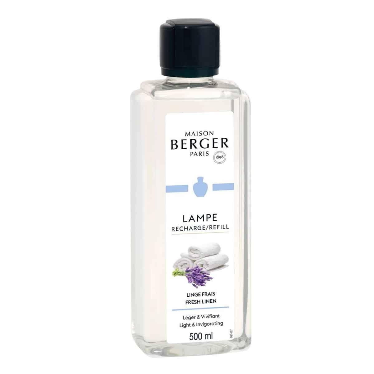 Navulling Huisparfum Maison Lampe Berger - Linge Frais / Fresh Linen 500ml - Maison Berger Paris Navulling Huisparfum Maison Lampe Berger - Linge Frais / Fresh Linen 500ml