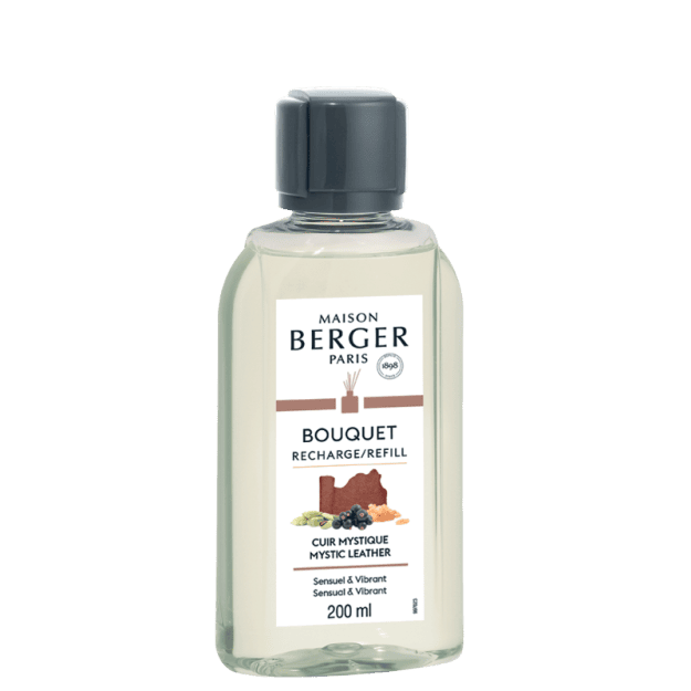 NAVUL PARFUMST 200ML CUIR MYSTIQUE Navulling Parfumverspreider Maison Lampe Berger - Cuir Mystique 200ml