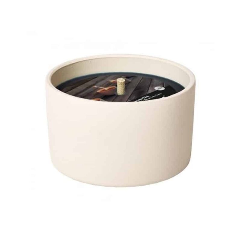 Ronde Schaal Terra Wit/Zwart Ø14 x H8 cm