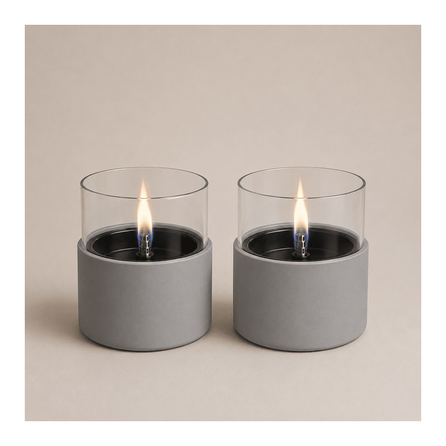 Sfeerhaard Breeze Zwart 2 stuks - Tenderflame Sfeerhaard Breeze Zwart 2 stuks - Buitenkaarsen - Tenderflame