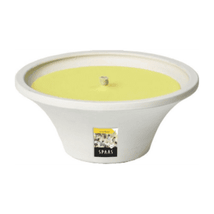 SPAAS - Terracotta Schaal Citronella Wit Lemon Breeze - 9 branduren