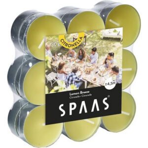 SPAAS Waxinelichten Canny Lemon Breeze Geel
