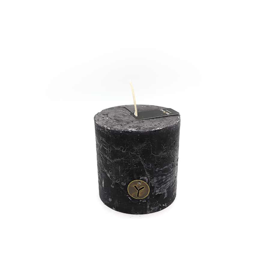 Stompkaars 10x10 cm Black - Brynxz Stompkaars 10x10 cm Black - Stompkaarsen - Brynxz - Zwart