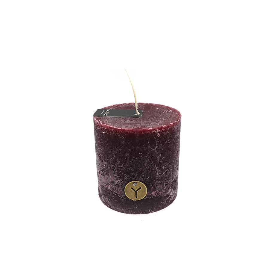Stompkaars 10x10 cm Bordeaux - Brynxz Stompkaars 10x10 cm Bordeaux - Valentijnsdag - Brynxz
