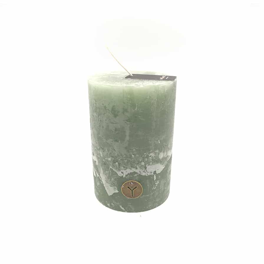 Stompkaars 10x15 cm Sage Green - Brynxz Stompkaars 10x15 cm Sage Green - Stompkaarsen - Brynxz - Groen