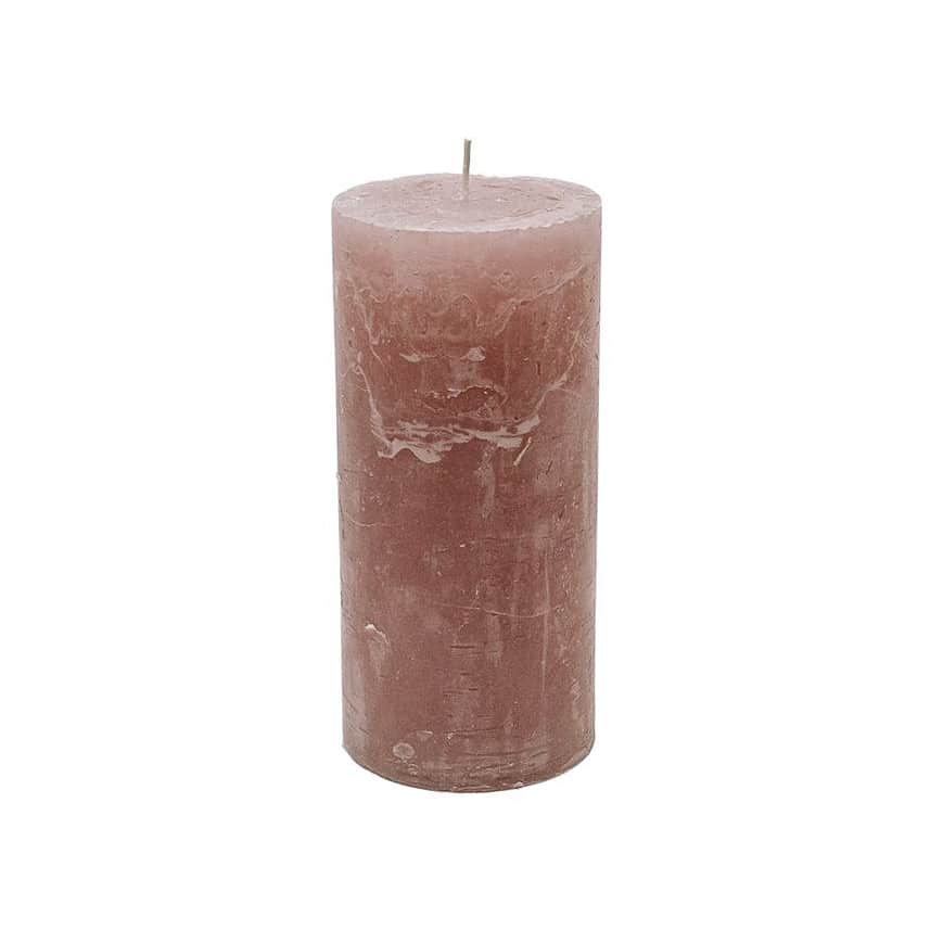 Stompkaars Antiek Roze 7x15cm - BrandedBy Stompkaars Antiek Roze 7x15cm - Stompkaarsen - BrandedBy