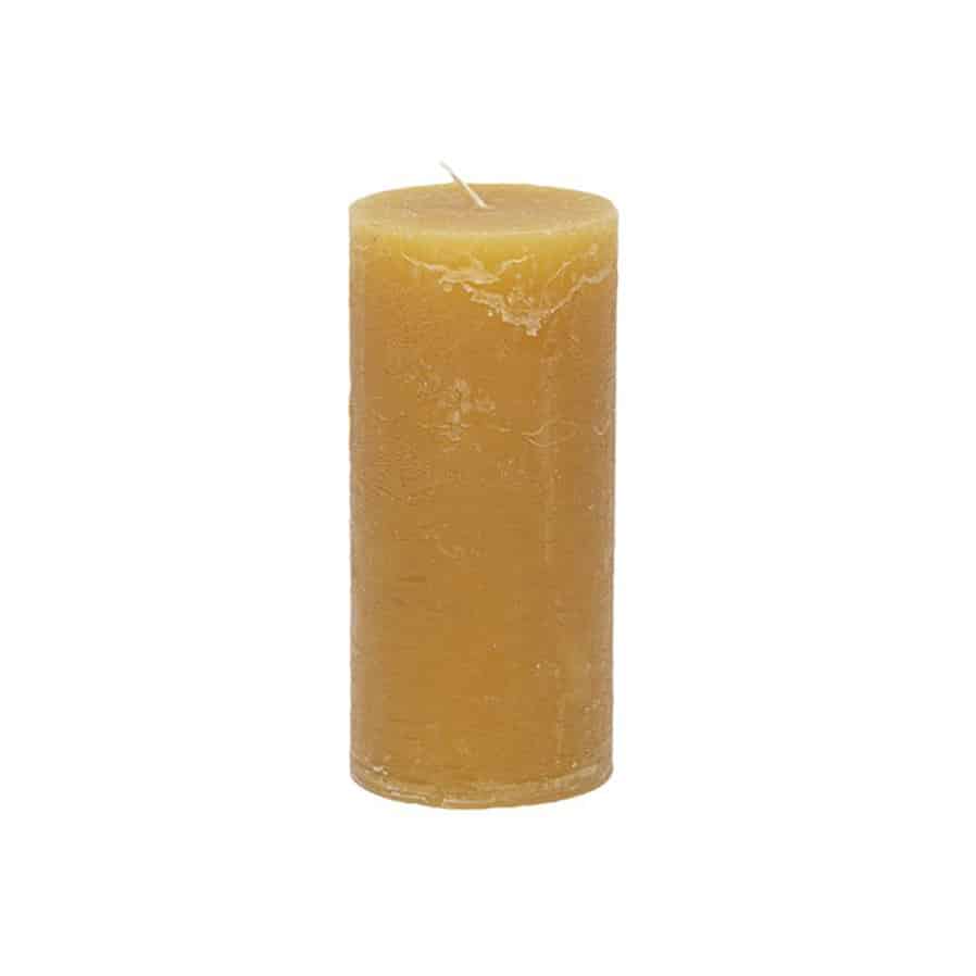 Stompkaars Natuur Oker 7x15cm - BrandedBy Stompkaars Natuur Oker 7x15cm - Stompkaarsen - BrandedBy - Geel