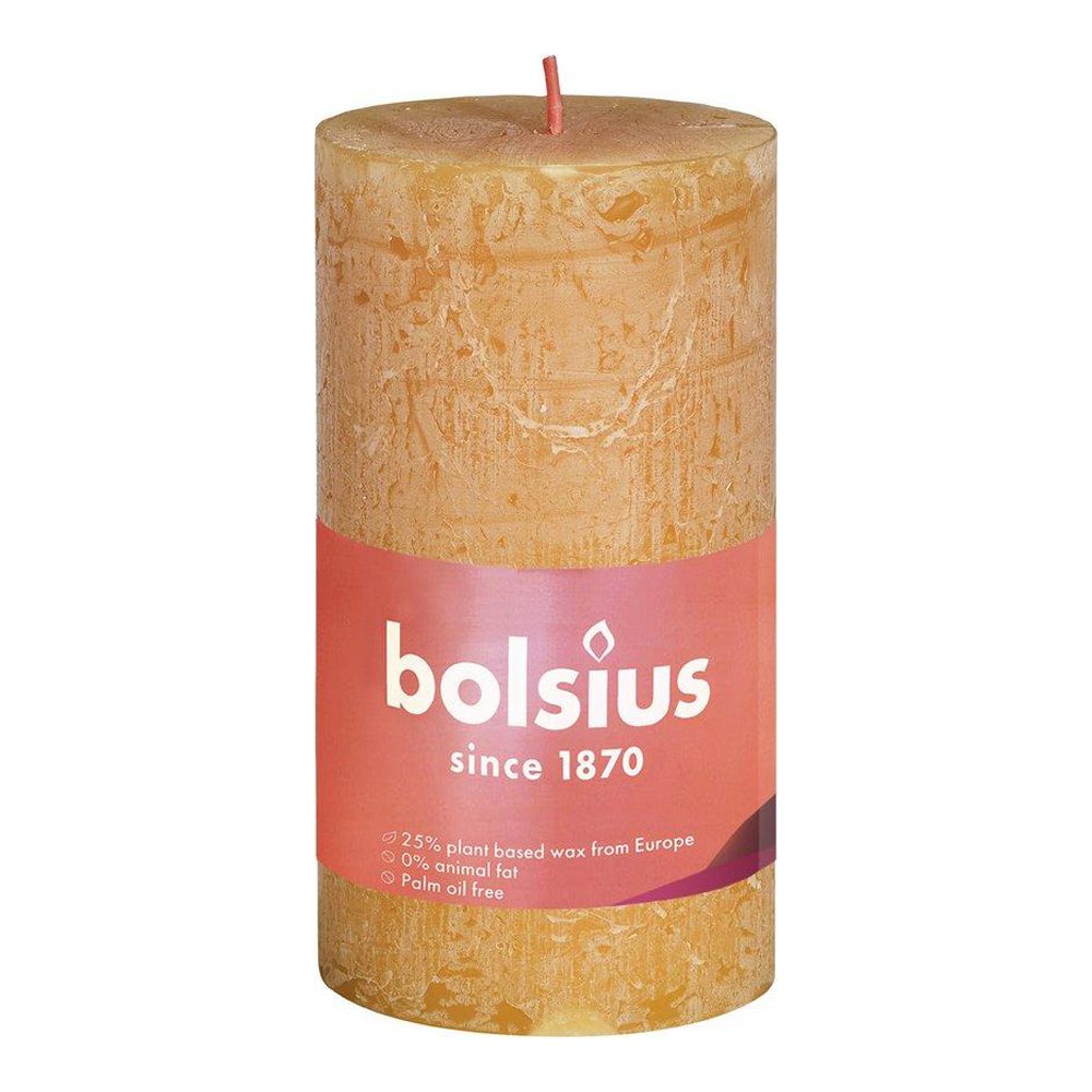 STOMPKAARS RUST. 100X50MM OKER - Bolsius STOMPKAARS RUST. 100X50MM OKER